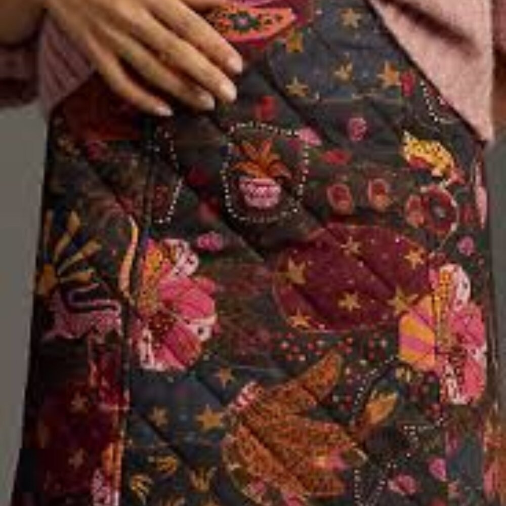 Farm Rio Printed Quilted Mini Skirt, NWT, Size XL